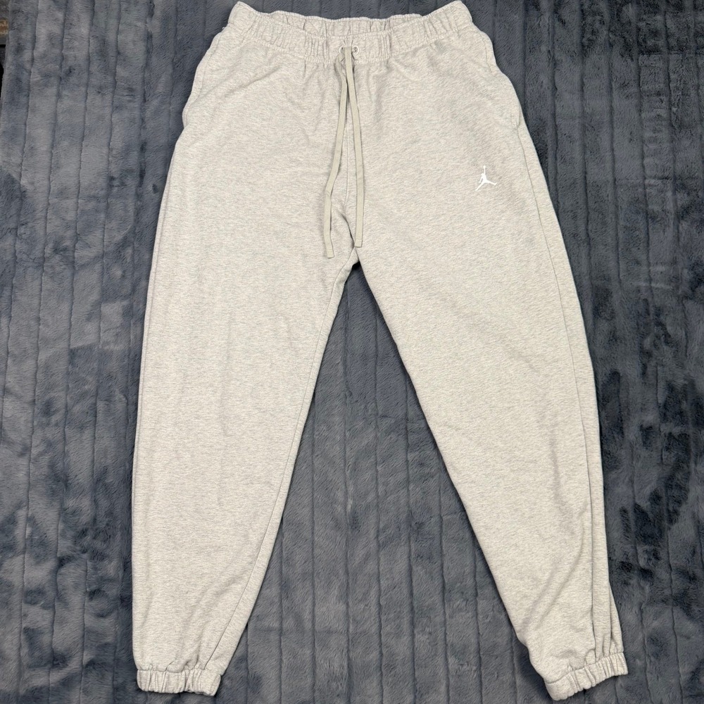 Jordan Dri-FIT Sport Mens Fleece Jogger Pants Grey Heather FV8608-050 Large
